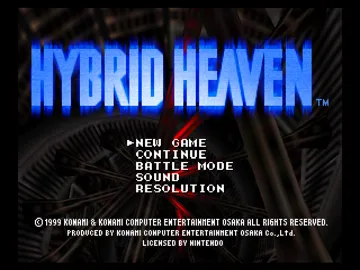 Hybrid Heaven (Europe) (En,Fr,De) screen shot title